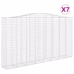Cesti Gabbioni ad Arco 7 pz 400x50x220/240 cm Ferro Zincatocod mxl 100038 - Vista aggiuntiva 2