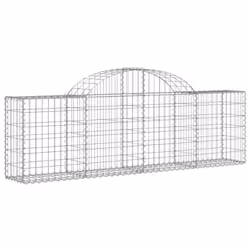 Cesti Gabbioni ad Arco 13 pz 200x30x60/80 cm Ferro Zincatocod mxl 100035 - Vista aggiuntiva 3