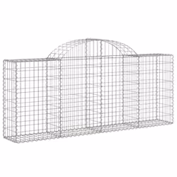 Cesti Gabbioni ad Arco 13 pz 200x30x80/100 cm Ferro Zincatocod mxl 100045 - Vista aggiuntiva 3
