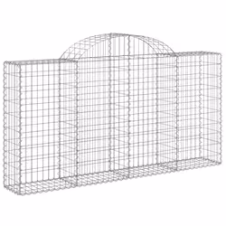 Cesti Gabbioni ad Arco 5 pz 200x30x100/120 cm Ferro Zincatocod mxl 123963 - Vista aggiuntiva 3