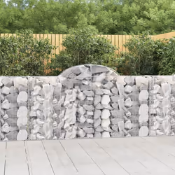 Cesti Gabbioni ad Arco 7 pz 200x30x100/120 cm Ferro Zincatocod mxl 76046
