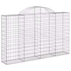 Cesti Gabbioni ad Arco 3 pz 200x30x120/140 cm Ferro Zincatocod mxl 124000 - Vista aggiuntiva 3