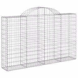 Cesti Gabbioni ad Arco 6 pz 200x30x120/140 cm Ferro Zincatocod mxl 100051 - Vista aggiuntiva 3