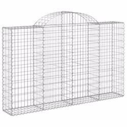 Cesti Gabbioni ad Arco 18 pz 200x30x120/140 cm Ferro Zincatocod mxl 123983 - Vista aggiuntiva 3