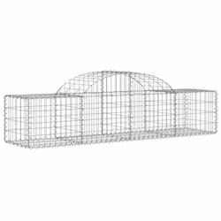 Cesti Gabbioni ad Arco 2 pz 200x50x40/60 cm Ferro Zincatocod mxl 123994 - Vista aggiuntiva 3