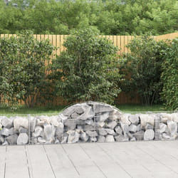 Cesti Gabbioni ad Arco 3 pz 200x50x40/60 cm Ferro Zincatocod mxl 76075