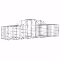 Cesti Gabbioni ad Arco 7 pz 200x50x40/60 cm Ferro Zincatocod mxl 125063 - Vista aggiuntiva 3