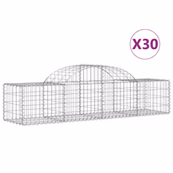 Cesti Gabbioni ad Arco 30 pz 200x50x40/60 cm Ferro Zincatocod mxl 125074 - Vista aggiuntiva 2