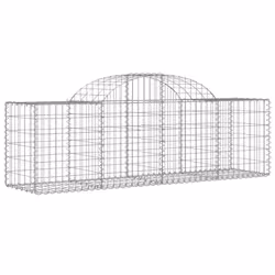 Cesti Gabbioni ad Arco 11 pz 200x50x60/80 cm Ferro Zincatocod mxl 76097 - Vista aggiuntiva 3