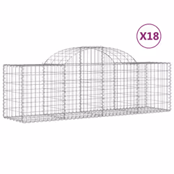 Cesti Gabbioni ad Arco 18 pz 200x50x60/80 cm Ferro Zincatocod mxl 117110 - Vista aggiuntiva 2