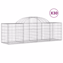 Cesti Gabbioni ad Arco 30 pz 200x50x60/80 cm Ferro Zincatocod mxl 124028 - Vista aggiuntiva 2