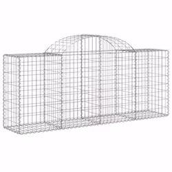 Cesti Gabbioni ad Arco 3 pz 200x50x80/100 cm Ferro Zincatocod mxl 77144 - Vista aggiuntiva 3