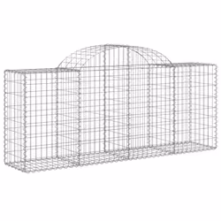 Cesti Gabbioni ad Arco 6 pz 200x50x80/100 cm Ferro Zincatocod mxl 113997 - Vista aggiuntiva 3