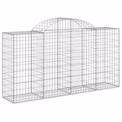 Cesti Gabbioni ad Arco 7 pz 200x50x100/120 cm Ferro Zincatocod mxl 124014 - Vista aggiuntiva 3