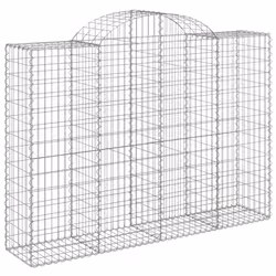 Cesti Gabbioni ad Arco 14 pz 200x50x140/160 cm Ferro Zincatocod mxl 100067 - Vista aggiuntiva 3