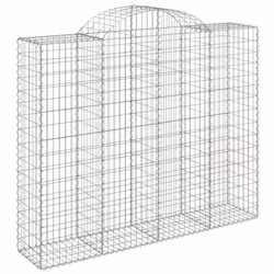 Cesti Gabbioni ad Arco 5 pz 200x50x160/180 cm Ferro Zincatocod mxl 124001 - Vista aggiuntiva 3