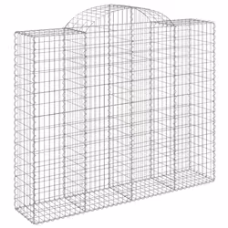 Cesti Gabbioni ad Arco 8 pz 200x50x160/180 cm Ferro Zincatocod mxl 77140 - Vista aggiuntiva 3