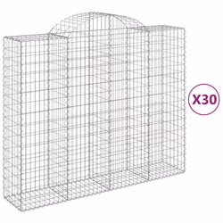 Cesti Gabbioni ad Arco 30 pz 200x50x160/180 cm Ferro Zincatocod mxl 124031 - Vista aggiuntiva 2