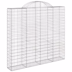 Cesti Gabbioni ad Arco 4 pz 200x50x180/200 cm Ferro Zincatocod mxl 76088 - Vista aggiuntiva 3
