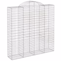 Cesti Gabbioni ad Arco 3 pz 200x50x200/220 cm Ferro Zincatocod mxl 101274 - Vista aggiuntiva 3
