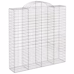 Cesti Gabbioni ad Arco 10 pz 200x50x200/220 cm Ferro Zincatocod mxl 76116 - Vista aggiuntiva 3