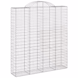 Cesti Gabbioni ad Arco 3 pz 200x50x220/240 cm Ferro Zincatocod mxl 100096 - Vista aggiuntiva 3