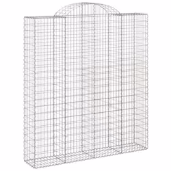 Cesti Gabbioni ad Arco 10 pz 200x50x220/240 cm Ferro Zincatocod mxl 124026 - Vista aggiuntiva 3
