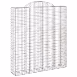 Cesti Gabbioni ad Arco 14 pz 200x50x220/240 cm Ferro Zincatocod mxl 100092 - Vista aggiuntiva 3