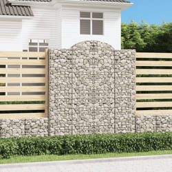 Cesti Gabbioni ad Arco 15 pz 200x50x220/240 cm Ferro Zincatocod mxl 76117