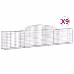 Cesti Gabbioni ad Arco 9 pz 300x30x60/80 cm Ferro Zincatocod mxl 76100 - Vista aggiuntiva 2