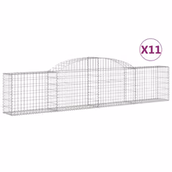 Cesti Gabbioni ad Arco 11 pz 300x30x60/80 cm Ferro Zincatocod mxl 124008 - Vista aggiuntiva 2