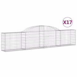 Cesti Gabbioni ad Arco 17 pz 300x30x60/80 cm Ferro Zincatocod mxl 100261 - Vista aggiuntiva 2
