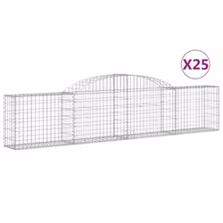Cesti Gabbioni ad Arco 25 pz 300x30x60/80 cm Ferro Zincatocod mxl 101157 - Vista aggiuntiva 2