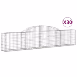 Cesti Gabbioni ad Arco 30 pz 300x30x60/80 cm Ferro Zincatocod mxl 76126 - Vista aggiuntiva 2
