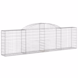 Cesti Gabbioni ad Arco 2 pz 300x30x80/100 cm Ferro Zincatocod mxl 77302 - Vista aggiuntiva 3