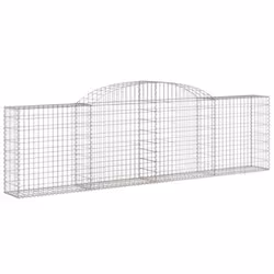 Cesti Gabbioni ad Arco 4 pz 300x30x80/100 cm Ferro Zincatocod mxl 124022 - Vista aggiuntiva 3