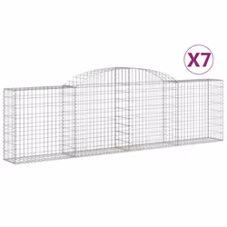 Cesti Gabbioni ad Arco 7 pz 300x30x80/100 cm Ferro Zincatocod mxl 76112 - Vista aggiuntiva 2