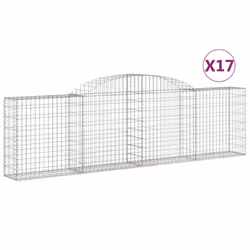 Cesti Gabbioni ad Arco 17 pz 300x30x80/100 cm Ferro Zincatocod mxl 100089 - Vista aggiuntiva 2