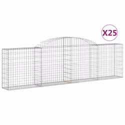 Cesti Gabbioni ad Arco 25 pz 300x30x80/100 cm Ferro Zincatocod mxl 124038 - Vista aggiuntiva 2