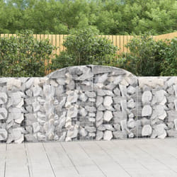 Vidaxl - Cesti Gabbioni ad Arco 3 pz 300x30x100/120 cm Ferro Zincato