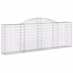 Cesti Gabbioni ad Arco 10 pz 300x30x100/120 cm Ferro Zincatocod mxl 77154 - Vista aggiuntiva 3