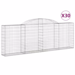 Cesti Gabbioni ad Arco 30 pz 300x30x100/120 cm Ferro Zincatocod mxl 101106 - Vista aggiuntiva 2