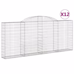 Cesti Gabbioni ad Arco 12 pz 300x30x120/140 cm Ferro Zincatocod mxl 101204 - Vista aggiuntiva 2
