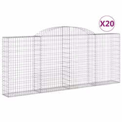 Cesti Gabbioni ad Arco 20 pz 300x30x120/140 cm Ferro Zincatocod mxl 124051 - Vista aggiuntiva 2