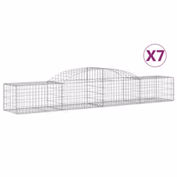 Cesti Gabbioni ad Arco 7 pz 300x50x40/60 cm Ferro Zincatocod mxl 100138 - Vista aggiuntiva 2