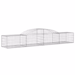 Cesti Gabbioni ad Arco 8 pz 300x50x40/60 cm Ferro Zincatocod mxl 80382 - Vista aggiuntiva 3