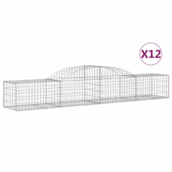 Cesti Gabbioni ad Arco 12 pz 300x50x40/60 cm Ferro Zincatocod mxl 124064 - Vista aggiuntiva 2