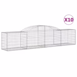 Cesti Gabbioni ad Arco 10 pz 300x30x60/80 cm Ferro Zincatocod mxl 100117 - Vista aggiuntiva 2