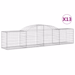 Cesti Gabbioni ad Arco 13 pz 300x50x60/80 cm Ferro Zincatocod mxl 125075 - Vista aggiuntiva 2