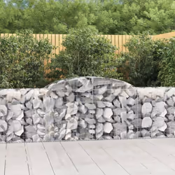 Questi pratici cesti di gabbioni sono stati progettati appositamente come barriere da giardino decorative e fonoassorbenti. M ...
